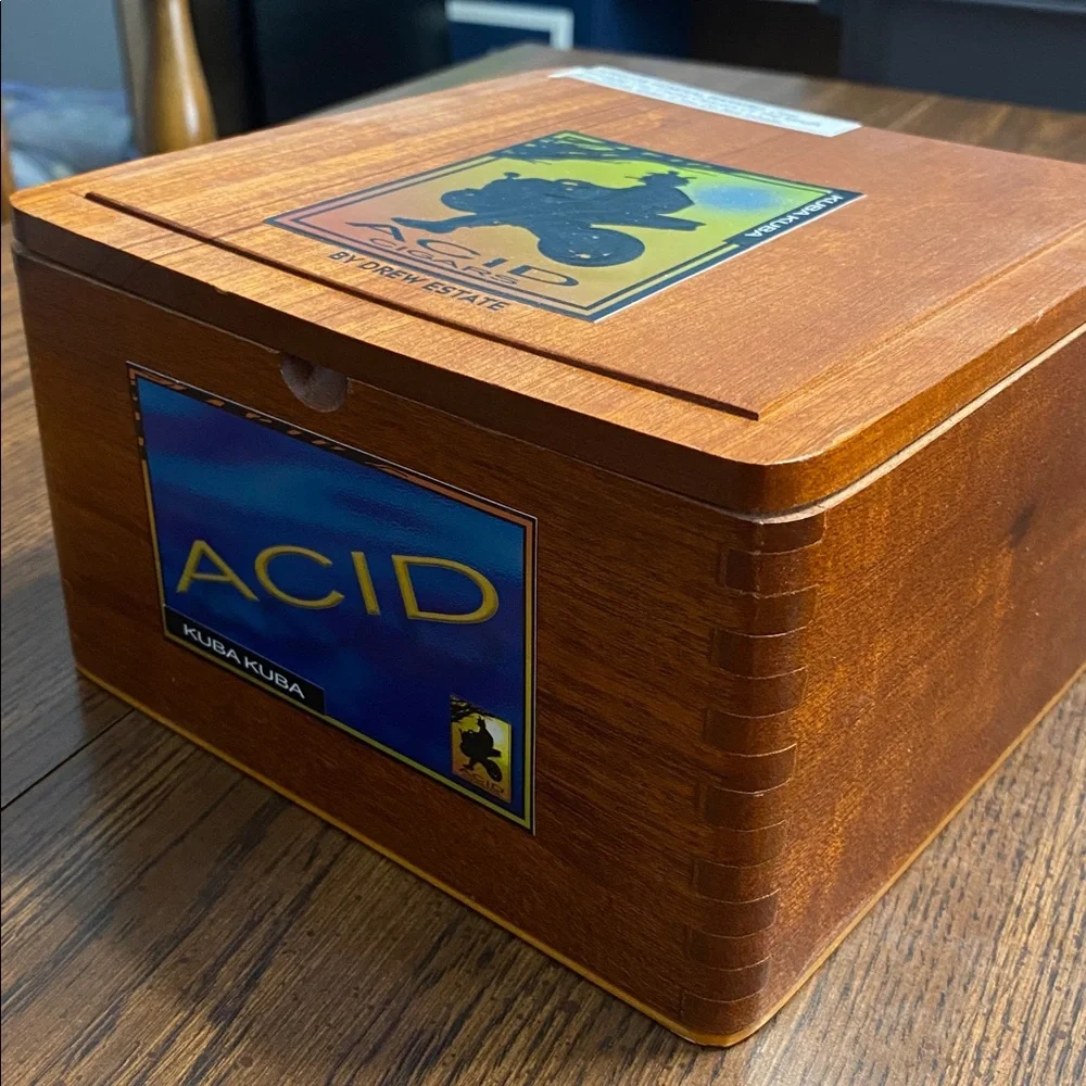 Acid Cigars by Drew Estate wooden cigar box